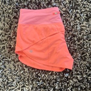 pink lulu lemon shorts